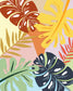 Tropical Foliage II By Natalie Carpentieri - Pink