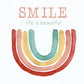 Framed - Rainbow Smile By Kelly Donovan - Red