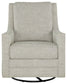 Kambria - Swivel Glider Accent Chair - Fog