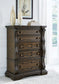 Maylee - Five Drawer Chest - Dark Brown