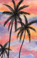 Framed Small - Sunset Beach II By Nicholas Biscardi - Pink