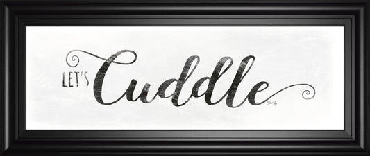 18x42 Let's Cuddle By Marla Rae - White