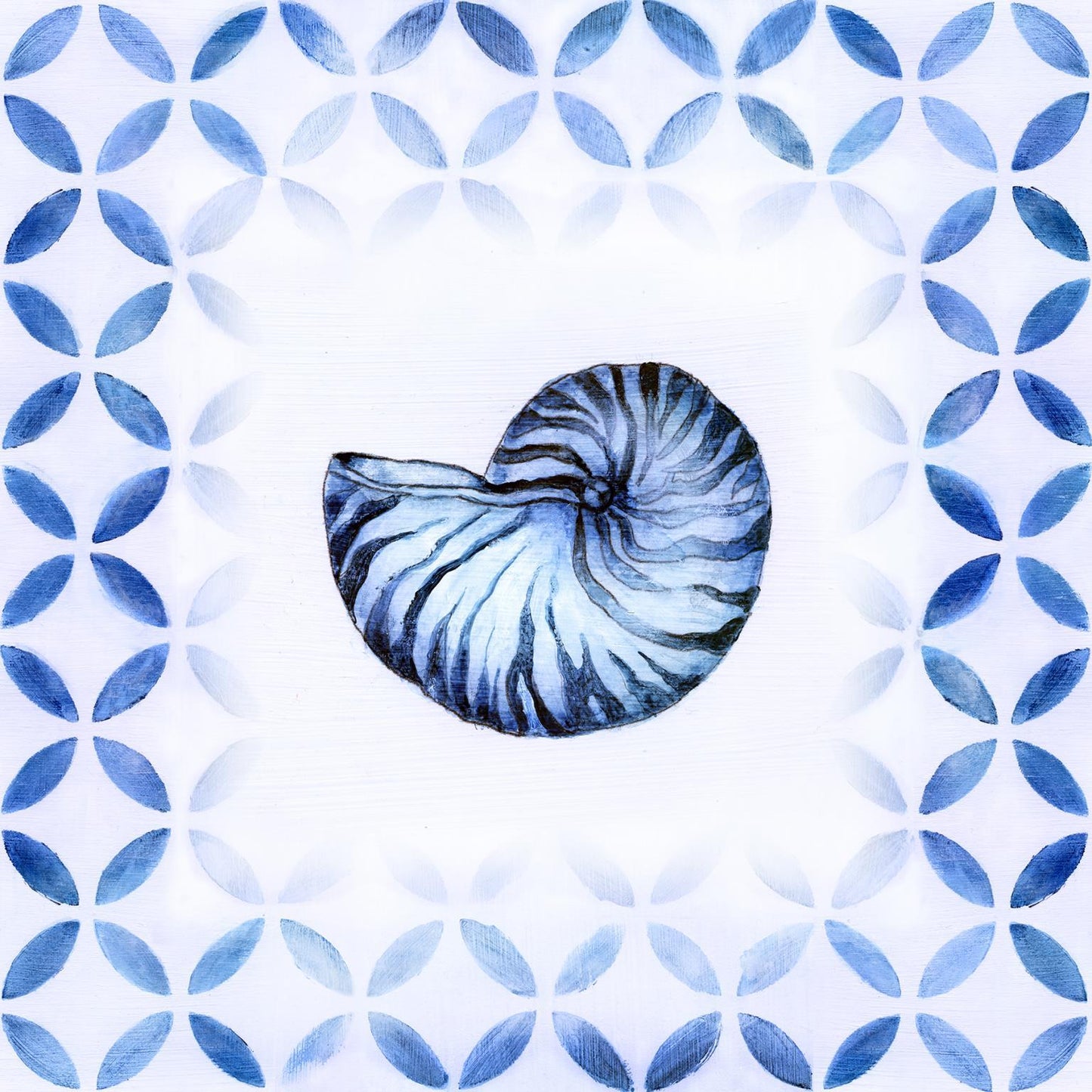 Small - Royal Blue Shell I By Tava Studios