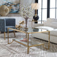Katina - Leaf Coffee Table - Gold