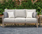 Hillside Barn - Sofa With Cushion - Gray / Brown