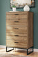 Deanlow - Five Drawer Chest - Honey