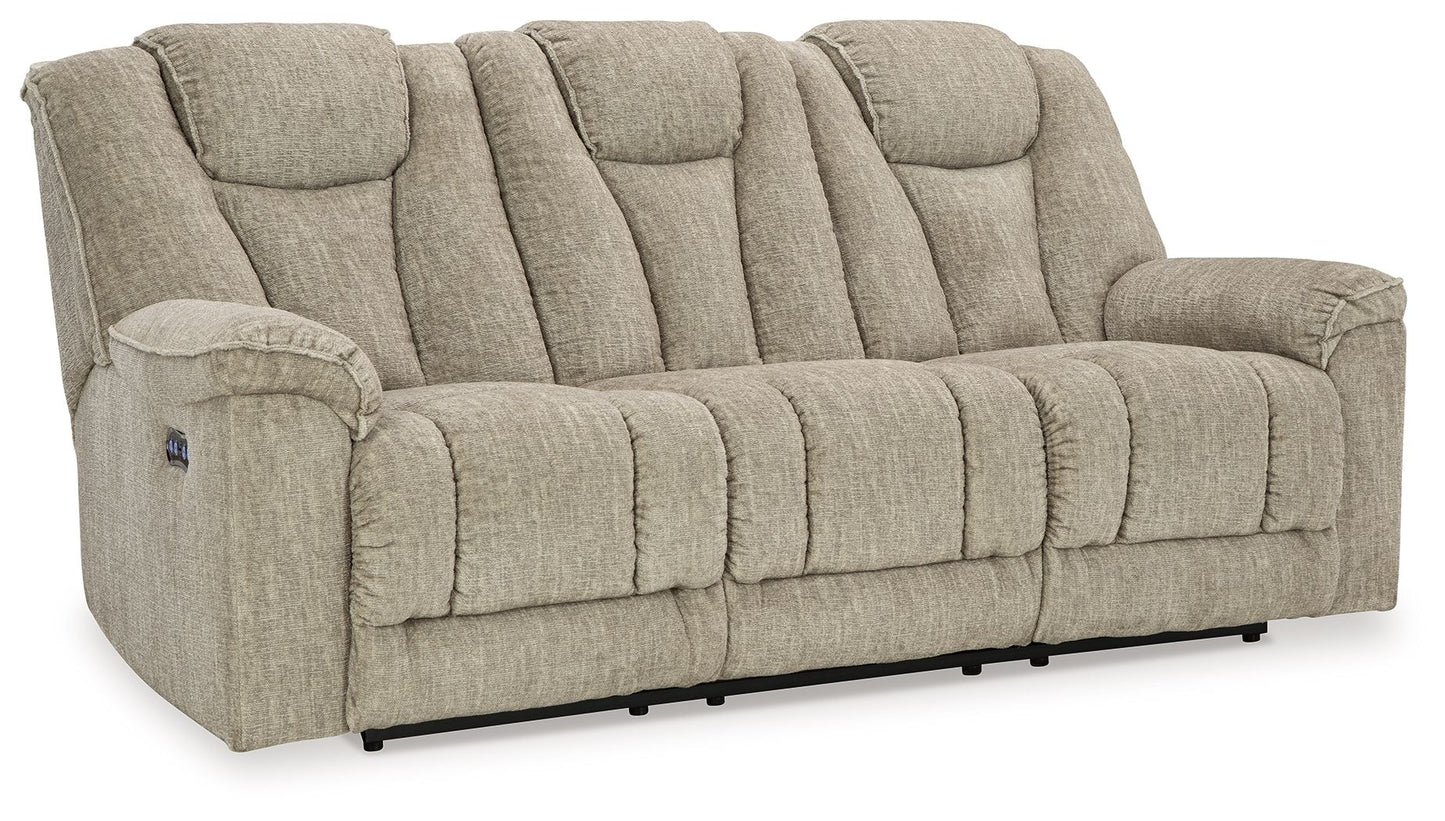 Hindmarsh - 2 Pc. - Power Reclining Sofa, Power Reclining Loveseat - Stone