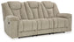 Hindmarsh - Power Reclining Sofa With Adj Headrest - Stone