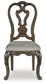 Maylee - Dining Upholstered Side Chair (Set of 2) - Dark Brown