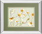 White Bright Poppies By Novak - Mirror Framed Print Wall Art - White