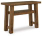 Mackifeld - Sofa Table - Warm Brown