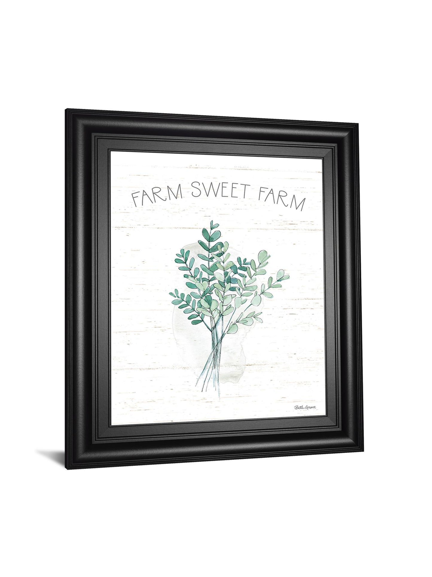 Farmhouse Cotton V By Beth Grove - Framed Print Wall Art - White