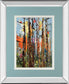 Eclectic Forest By Rebecca Meyers - Mirror Framed Print Wall Art - Red