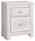 Paxberry - Two Drawer Night Stand - Whitewash