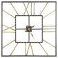Thames - Wall Clock - Black / Gold Finish