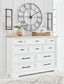Ashbryn - Dresser - White / Natural