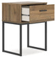 Deanlow - One Drawer Night Stand - Honey