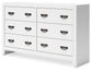 Binterglen - Dresser - White