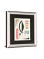 Mixed Shapes II By Courtney Prahl Mirrored Frame - Black