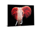 Temp Glass With Foil & Rhinestones - Elephant Red - Red