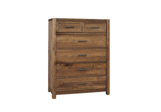 Crafted Oak - Chest 5 Drawers