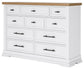 Ashbryn - Dresser - White / Natural