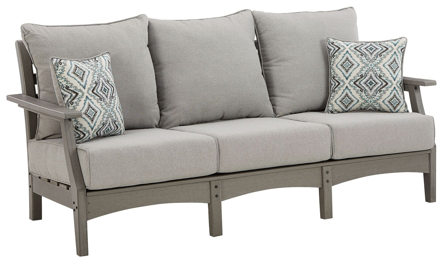 Visola - Sofa with Cushion - Gray