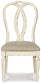 Realyn - Dining UPH Side Chair (Set of 2) - Ribbonback - Chipped White
