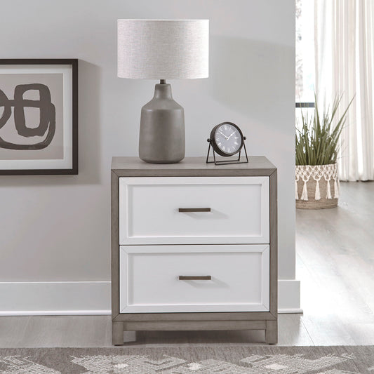 Palmetto Heights - 2 Drawer Nightstand With Charging Station - White