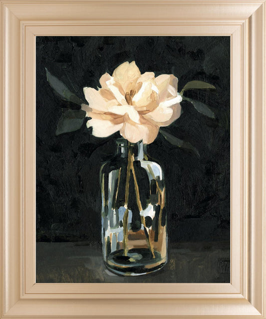 22x26 Dark Rose Arrangement I By Emma Caroline - Black