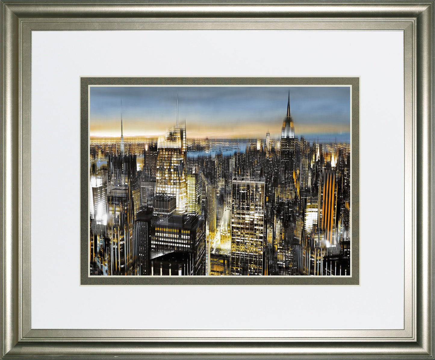 Big City By Alan Lambert - Framed Print Wall Art - Black