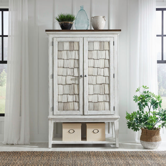 River Place - Bar Cabinet - White