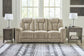 Hindmarsh - Power Reclining Sofa With Adj Headrest - Stone