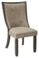 Tyler Creek - Dining UPH Side Chair (Set of 2) - Framed Back - Black / Grayish Brown