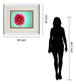 Zenia By Gail Peck - Mirror Framed Print Wall Art - Pink