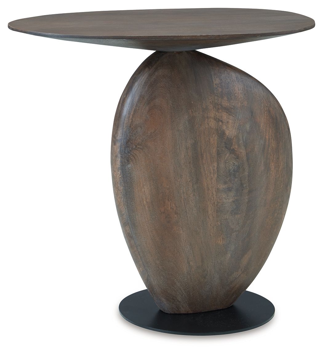 Cormmet - Accent Table - Brown / Black