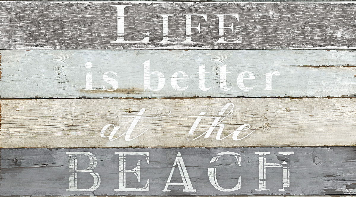Framed - Life Better Beach By Kelly Donovan - Pearl Silver