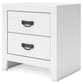 Binterglen - Two Drawer Night Stand - White