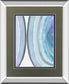 Endless Blue I By Eva Watts Mirrored Frame - Blue
