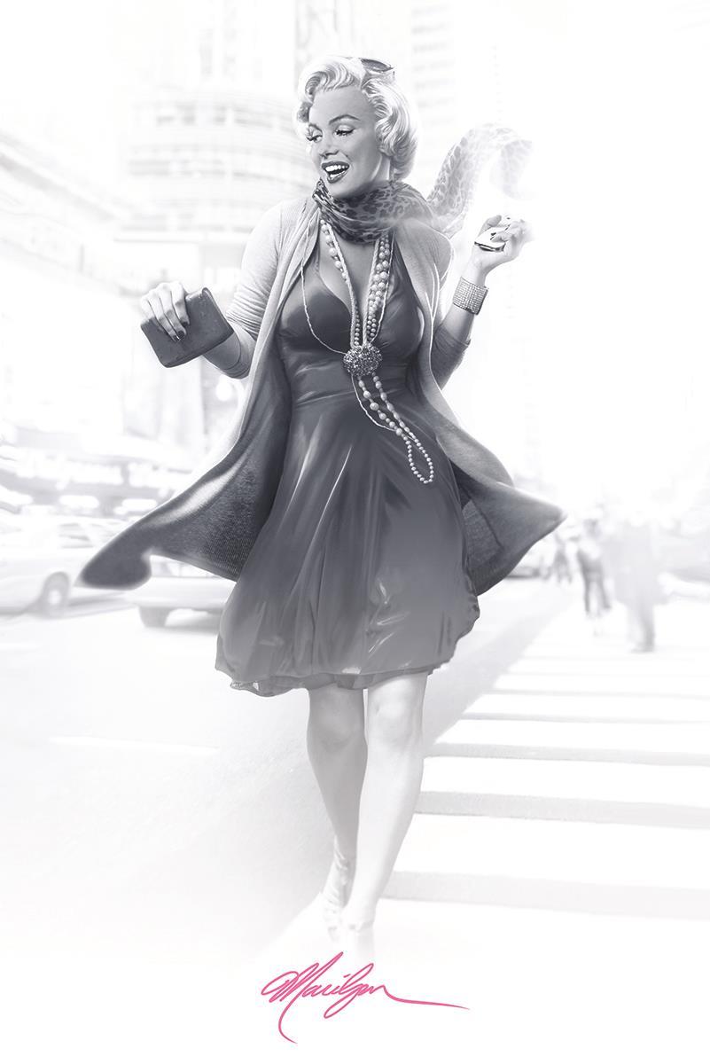 Framed - Marilyn In The City IIi By Jg Studios