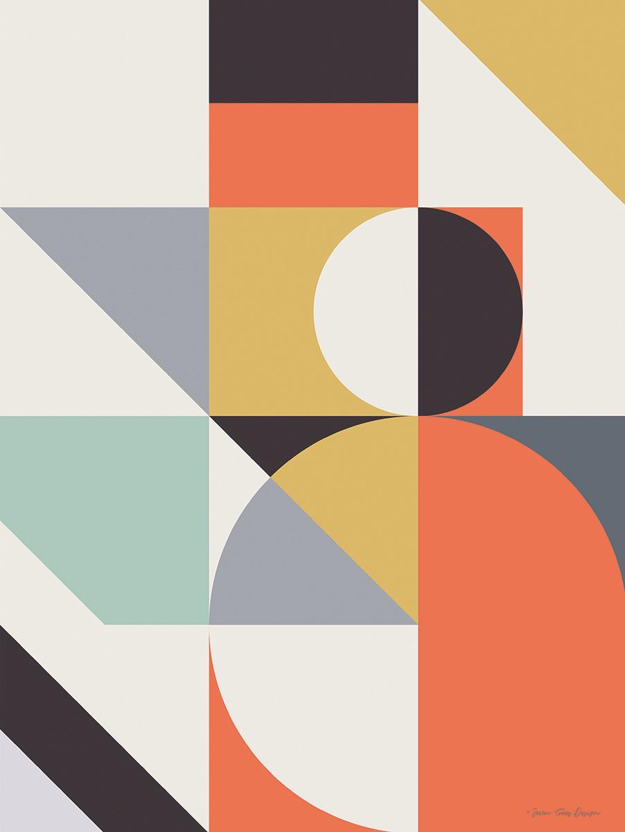 Small - Geo Shapes II By Seven Trees Design - Orange
