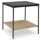 Minrich - Accent Table - Black / Natural