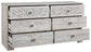 Paxberry - Six Drawer Dresser - Weatherworn - Whitewash