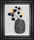 22x26 Decorated Vase with Plant III By Melissa Wang - Black