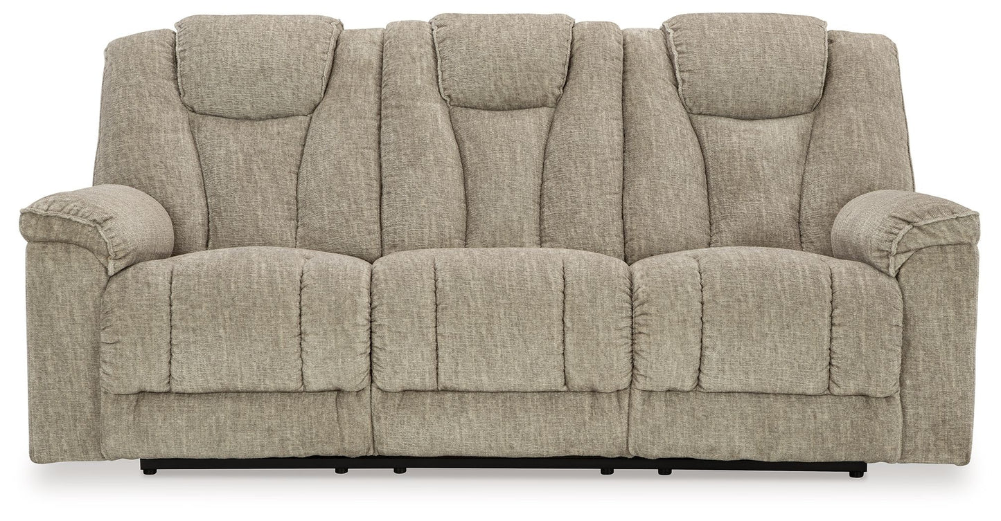 Hindmarsh - Power Reclining Sofa With Adj Headrest - Stone