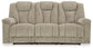 Hindmarsh - Power Reclining Sofa With Adj Headrest - Stone