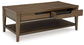 Roanhowe - Rectangular Cocktail Table - Brown