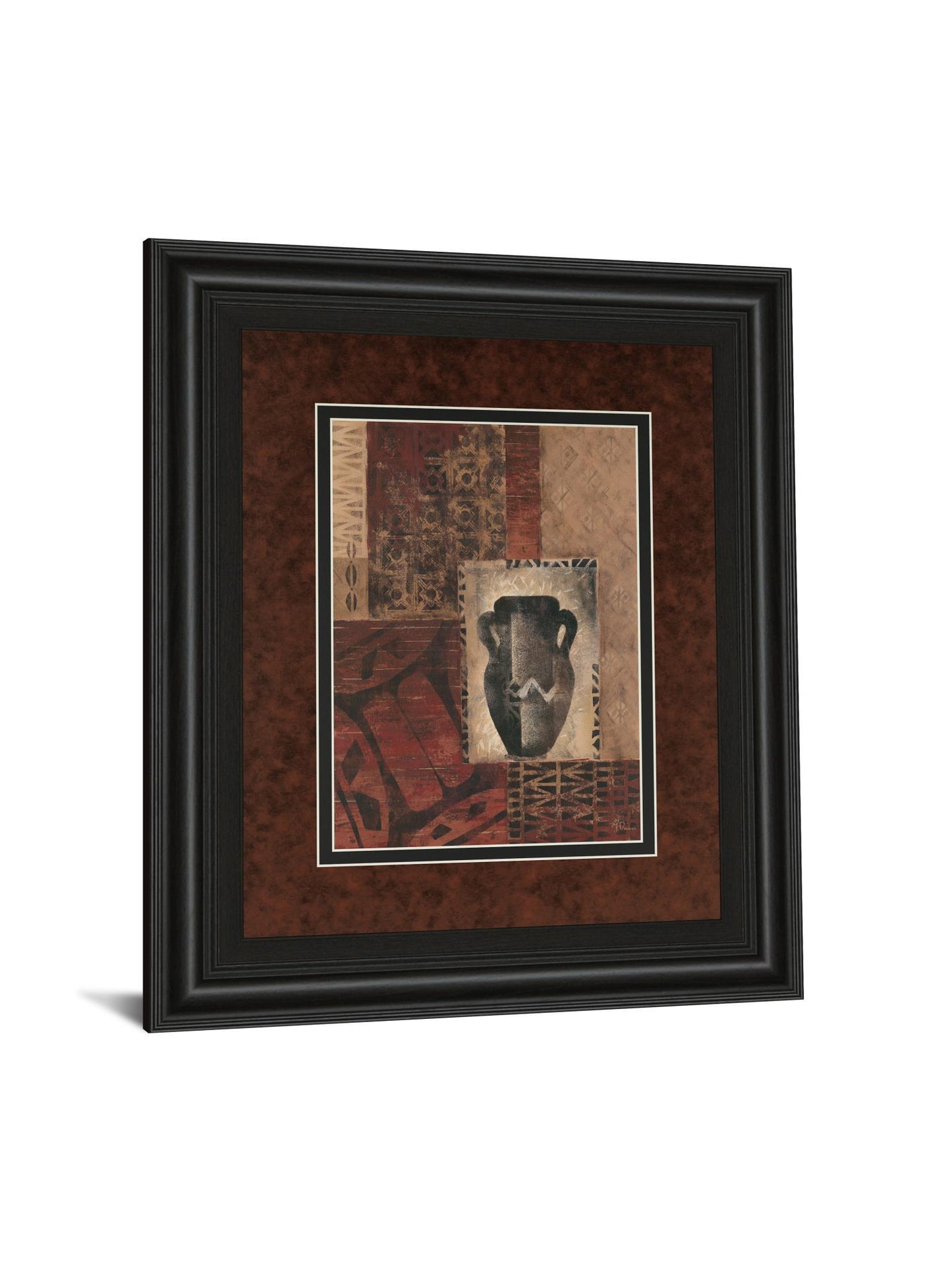 Artifact Revival Il By Maria Donovan - Framed Print Wall Art - Red