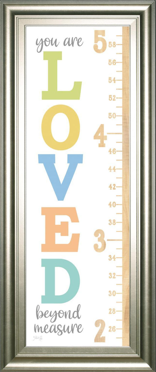 18x42 Loved Beyond Measture Growth Chart By Marla Rae - White