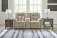 Hindmarsh - Power Reclining Loveseat with Console/ Adj Hdrst - Stone